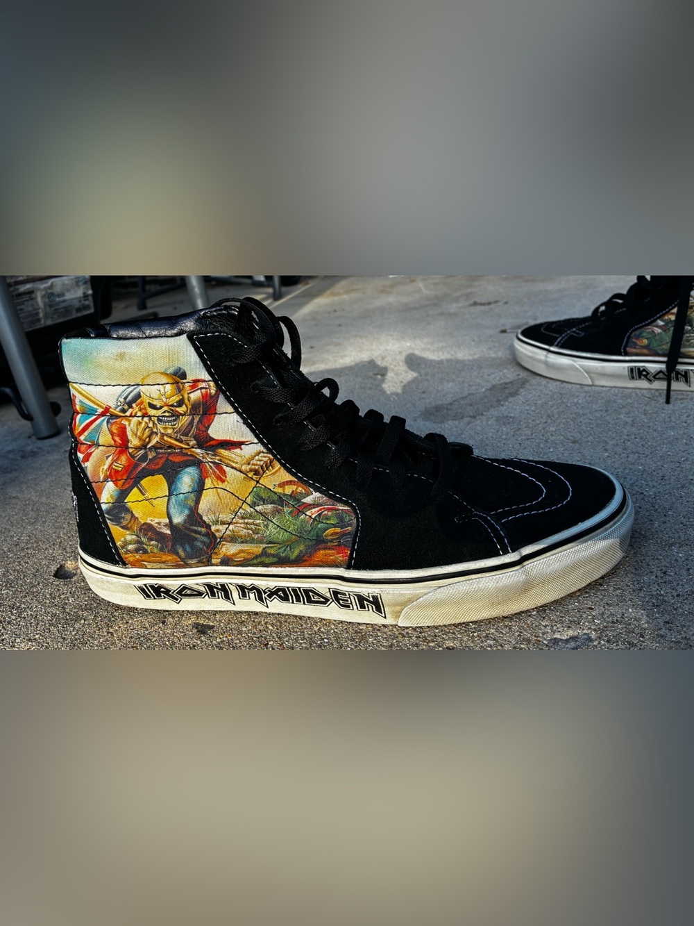 Vans x Iron Maiden The Trooper Sk8-Hi Men’s 10 Rare Vintage